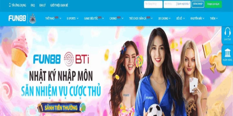 Liên hệ qua trang chủ FUN88 ngay lập tức 